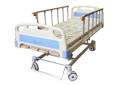 China Cama de hospital manual de 5 funciones con las barandillas plegables de la aleación de aluminio en venta