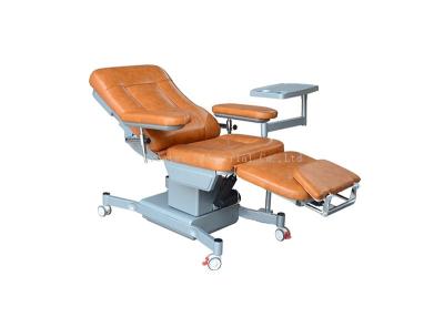 China Orange Medical Treatment Chair Electric Control Back Foot / Height Adjustable for sale