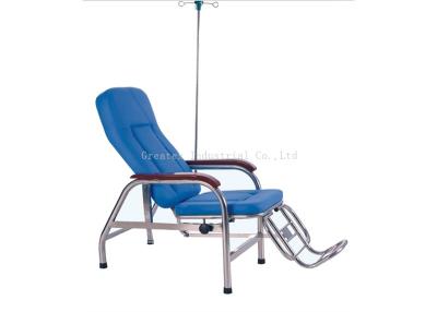 China Blue Medical Infusion Chairs Hospital Nursing Room Furniture High Load Capacity for sale