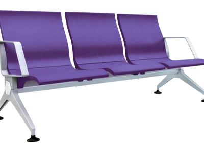 China Purple Color Salon Waiting Chairs Good Stability 1750mm * 640mm * 760mm for sale