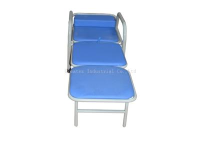 China Blue Color IV Infusion Chairs Powder Coated Steel Frame For Hospital Ward Room for sale