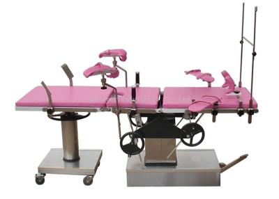 China Childbirth / Parturition Gynecology Operating Table Multi Purpose Hand Wheel Control for sale