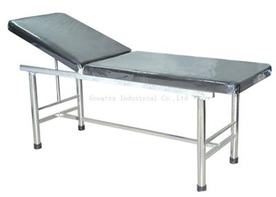 China Antique Medical Examination Table Back Rest Adjustable Stainless Steel Frame for sale