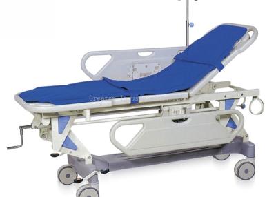 China 2 Functions Patient Transfer Stretcher Easy Cleaning Back Section Adjustable for sale