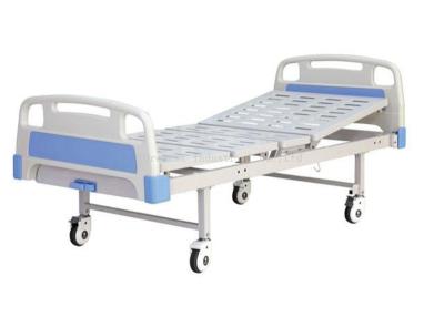 China Single Crank Hospital Patient Bed Convenient Back Rest Adjusted By Manual for sale