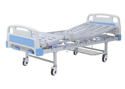 China Durable Manual Hospital Beds With Rails , Hospital Adjustable Bed Double Crank Operation for sale