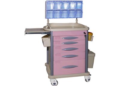 China ABS Plastic Medical Trolley , Medical Anesthesia Trolley For Hospital / Clinic for sale