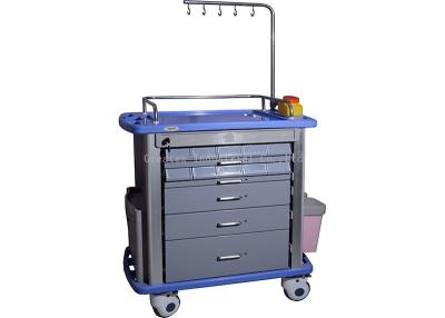 China Anesthesia Treatment Plastic Medical Trolley , Multi Functional Nursing Trolley for sale