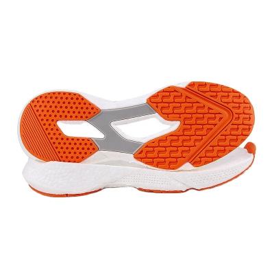 China Walking/hiking/running E-TPU running high-rebound& TPU support and ultra light soles to boost shoes soles for sale