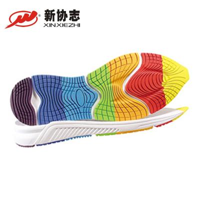 China Walking Increasing Xinxiezhi New Style Shoe Soles Sneaker Running Soles Series Full Color Wear-Resisting Comfort Shoe Sole for sale