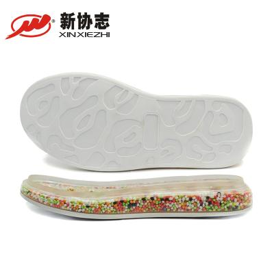 China Xinxiezhi Suela Air Cushion TPR Air Cushion Insoles For Shock Absorption Colorful Fitness Shoes Pearl Spore Casual Shoe Insole for sale