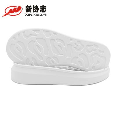 China Xinxiezhi Soles China Factory Sale Hot White Walking Shoes High Quality Custom Outsole Slipper PU Wear-Slip Resistance Sole for sale