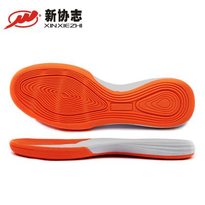 China Flexible Soccer Shoe Sole Xinxiezhi Suelas De Zapatos Custom Color&Logo Rubber Eva Soccer Sport Shoe Sole Soccer Shoes Soles for sale