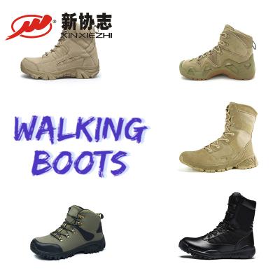 China Xinxiezhi Botas De Senderismo China Leather Shoe Manufacture Army Military Boots Anti-slip Tactical Military Shoes Mountaineering Boots for sale