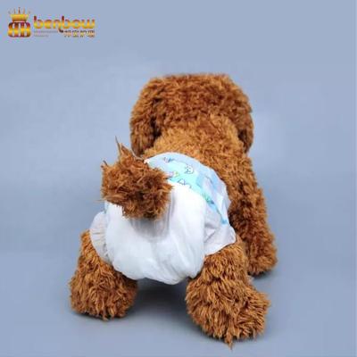 China Wholesale Disposable Diaper Supply Super Soft Absorbent Disposable Pet Printed Female And Male Dog Diapers for sale