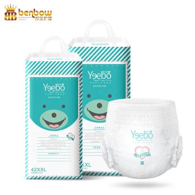 China High Grade Printed Baby Diapers Organic Biodegradable Breathable Pants for sale