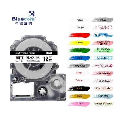 China COMPATIBLE drop shipping label tape SS12KW LC-4WBN9 compatible for Epson-KingJim SS9KW SS18KW label printer for sale