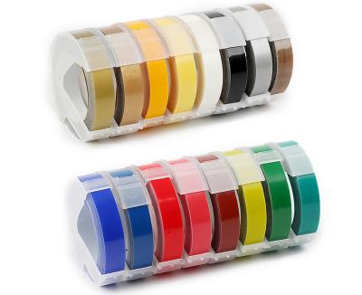 China COMPATIBLE for DYMO 3D Ribbon Embossing Plastic Label 3D Embossing Tape Printer for sale