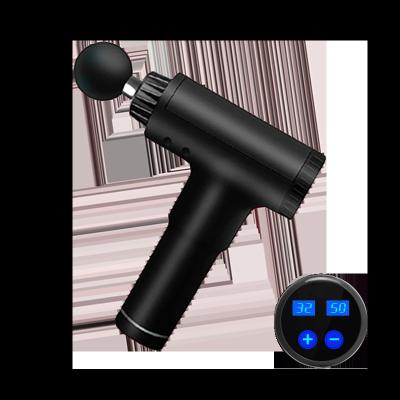 China OEM Body Fascia Gun Handheld Deep Tissue Vibration Massage Gun with LCD Touch Screen for sale