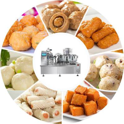 China Automatic Beverage Filling XIAOKANG Weighing Rotary Sealing Machine For Food Snacks Meat Te koop