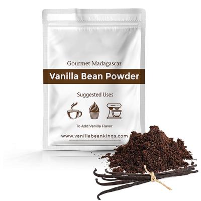 China Good Quality Organic Madagascar Vanilla Bean Powder Healthy Vegan Vanilla Bean Supplement Body Powder for Drink for sale