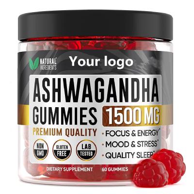 China Improve Memory or Sleep Hot Selling Ashwagandha Gummies with Organic Ashwagandha Root Supports 60 Soothing Gummies for sale