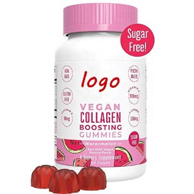 China Pure Beauty Products Vegan Gummies Collagen Free With Vitamin C Boosting For Healthy Hair Nail for sale