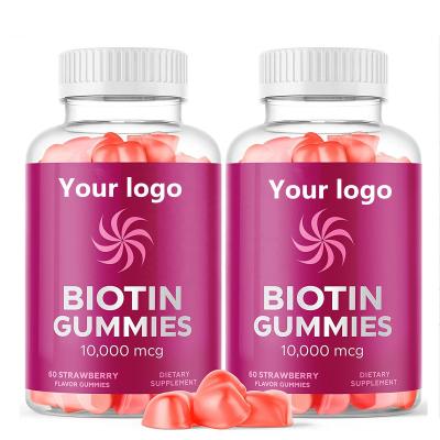 China Other Customize Logo Biotin Gummies Vitamin Collagen Gummies Supplement For Hair Skin Nail Growth for sale