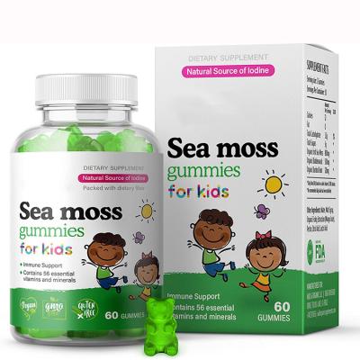 China Promote Wholesale Digestion Digestive Immune Mineral Vitamin Supplement Organic Vegan Private Label Sea Moss Gummies For Kids Without Any Additive for sale