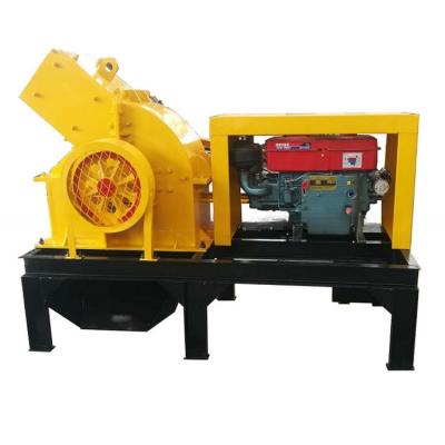 China Mini Diesel Engine Hummer Crusher Mill for Clay Stone Marble Granite Production Line for sale