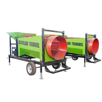 China 500*500*550mm Carbon Steel Rotary Drum Trommel Screen Machine for Vibrated Firewood for sale