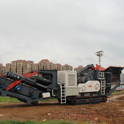 China Integrative Portable Mobile Quarry Plant Machine and Easy Operation with Welding Frame for sale