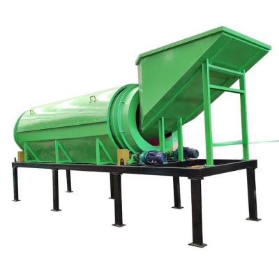 China 50-500t/h Capacity Counter Flow Firewood Chip/Compost Fertilizer Rotary Drum Screen for sale