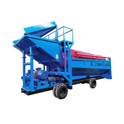 China Supply Manual Gold Mining Trommel Equipment 380v/415v/440v Mobile Gold Trommel Screen for sale