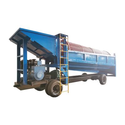 China Alluvial Gold Mining Equipment Trommel Washing Plant for 50-500 Tons Per Hour Capacity for sale