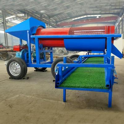 China 4kw Mobile Gold Mining Trommel Washing Plant with Sluice Box Shaking Table Gold Trommel Screen for sale