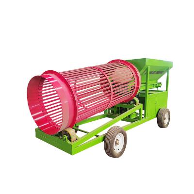 China Portable Rotary Small Gold Mobile Firewood Trommel Screen Heavy Duty Vibrating Separator for sale