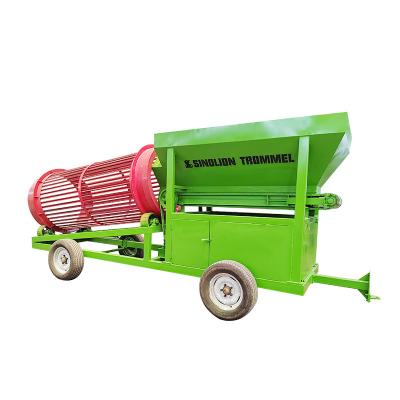 China Small Firewood Trommel Screen with Bouncing Ball Cleaning System and Good for sale