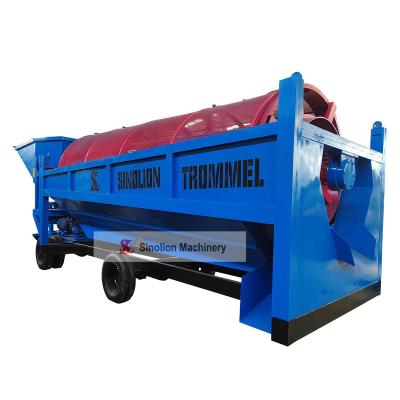 China Gold Trommel for Alluvial Gold Wash Plant Mobile Rotary Gold Mining Trommel Screen for sale