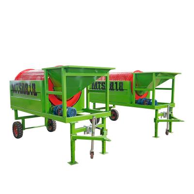 China Mobile Recovery Equipment Sand Mineral Drum Rotary Trommel Screen for Small Scale Ore for sale