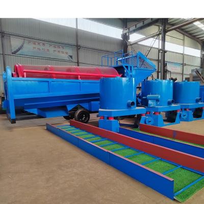 China Manufacturing Plant Sand Gold Washing Equipment Mobile Gold Washer Trommel for Colombia for sale