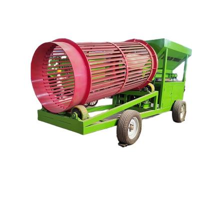 China Mobile Firewood Processor High Capacity Trommel Sifter Screen with Automatic Cleaning for sale