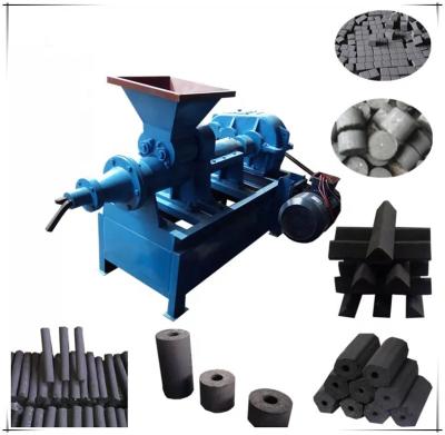 China 4-80mm BBQ Cylinder Briquettes Charcoal Coal MBJ140 Extruder Press Briquetting Machine for sale