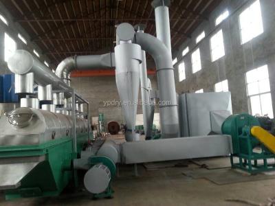 China Wide Fluid Bed Dryer With Hot Air Stove Gas / Coal / Wood Heat Source For Salt / Cellulose for sale