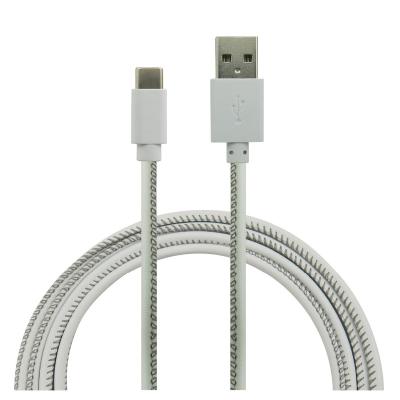 China Hot Selling Camera CPU Leather 2.4A USB Type 3.1 USB C Cable Data Sync Cord Fast Charging Line For MacBook S8 G5 OnePlus 2 6P Connection for sale