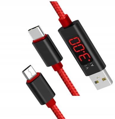 China Cable With USB C New Technology 1m Super Intelligent Voltmeter Ammeter September Display Voltage Fast Charging Cable Type for sale