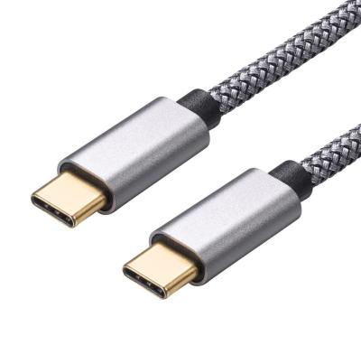 China COMPUTER factory direct sale 3ft gold plated USB C to USB C braided data charging cable with 3A current for sale