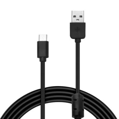 China PC 1.8M USB-C Charger Cable with Ferrite Core Ring for PS5 Controller Game Accessories for sale