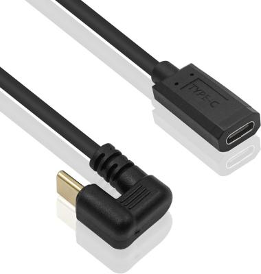 China COMPUTER 180 Degree U Shape USB C Extension Cable USB 3.1 Type C Male to Female Extension Cable for USB C Charger for sale