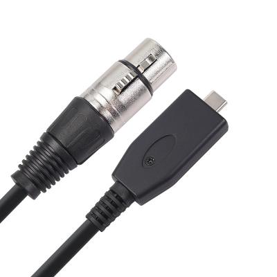 China XLR Cable Microphone Instrument Guitar Cable USB Bare Copper Type C With HS100B Chip for sale